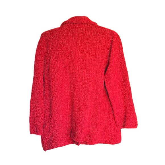 Willow Red Chunky Button-Up Cardigan Mixed Buttons Large - Picture 2 of 6